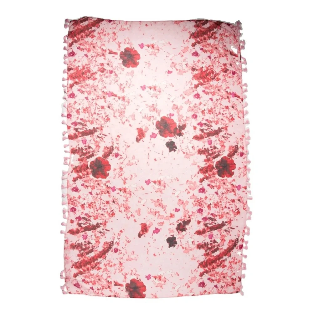🌺Beautiful‎ Pink Scarf w/ Pink Tassels by Peter Som🌺
